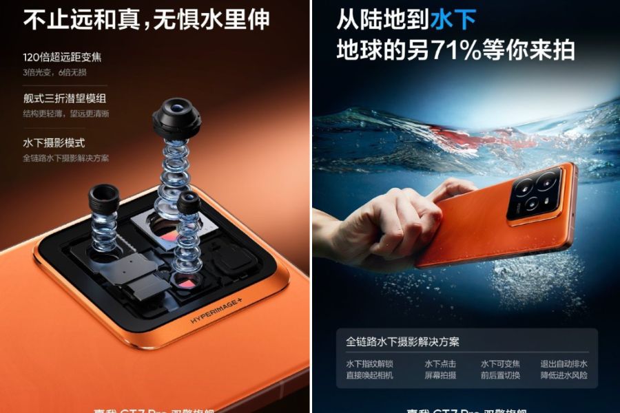 Realme GT 7 Pro: Camera Tele 50MP và khả năng chụp ảnh dưới nước ấn tượng