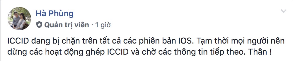 Apple lại chặn ICCID trên iPhone lock - Clickbuy