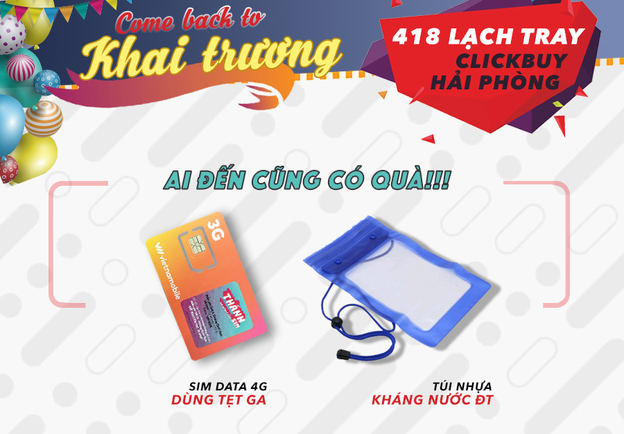 Tái sinh Hải Phòng - Khai trương bất tận - tại 418 Lạch Tray!! - Clickbuy