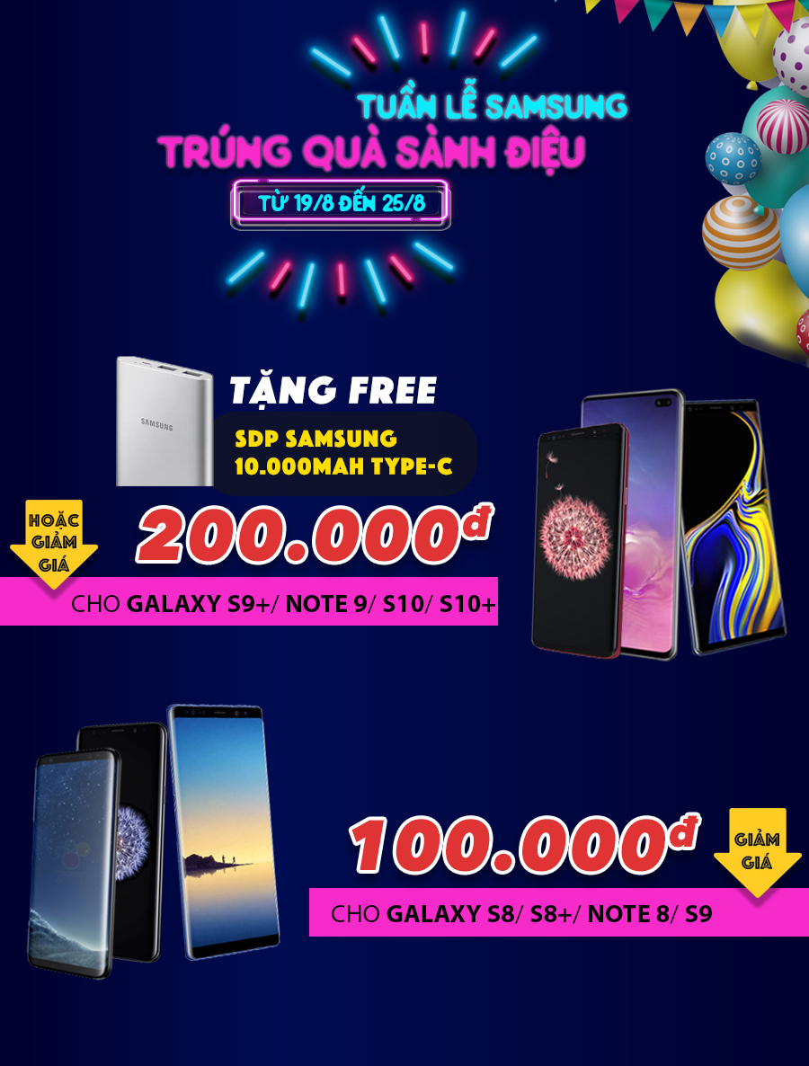 Tuần lễ Samsung - Quà tặng khủng, giảm giá sốc - Clickbuy