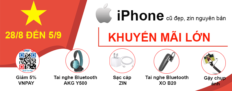 Quà tặng khủng khi mua iPhone dịp Quốc Khánh 2/9 - Clickbuy