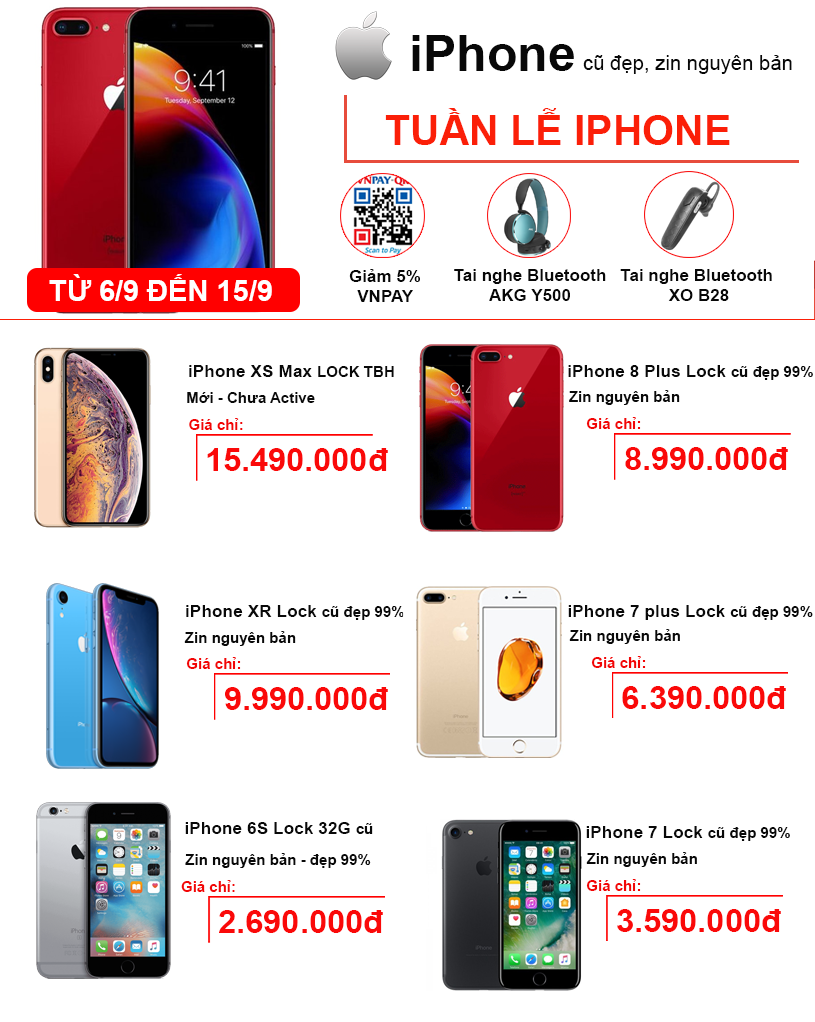 Khuyến mãi mua iPhone từ 6/9 đến 15/9 - Ưu đãi lớn khi mua hàng - Clickbuy
