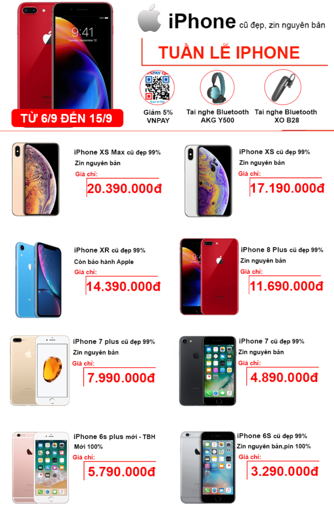 Khuyến mãi mua iPhone từ 6/9 đến 15/9 - Ưu đãi lớn khi mua hàng - Clickbuy