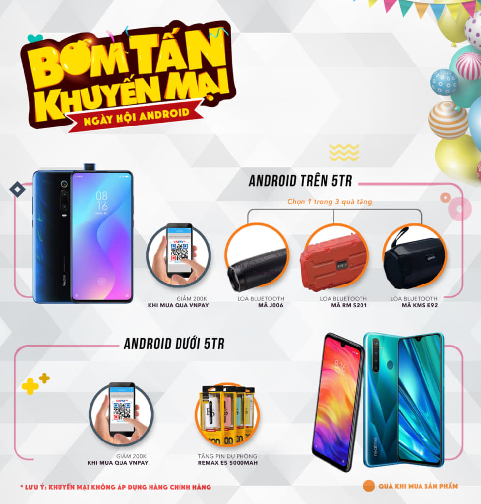 MỪNG NGÀY PHỤ NỮ VIỆT NAM 20.10 - CRAZY SALE XIAOMI, REALME CỰC SỐC - Clickbuy