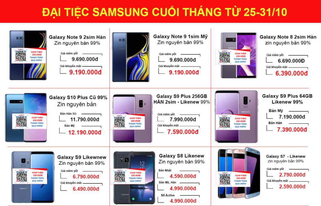 Đại tiệc Samsung cuối tháng- Quà tặng lên đến 1 triệu đồng - Clickbuy