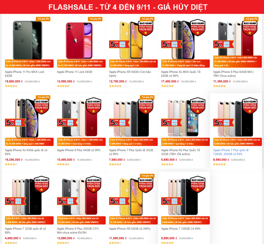 Deal giá sốc - bốc quà khủng khi mua iPhone từ 1 đến 7/11 - Clickbuy