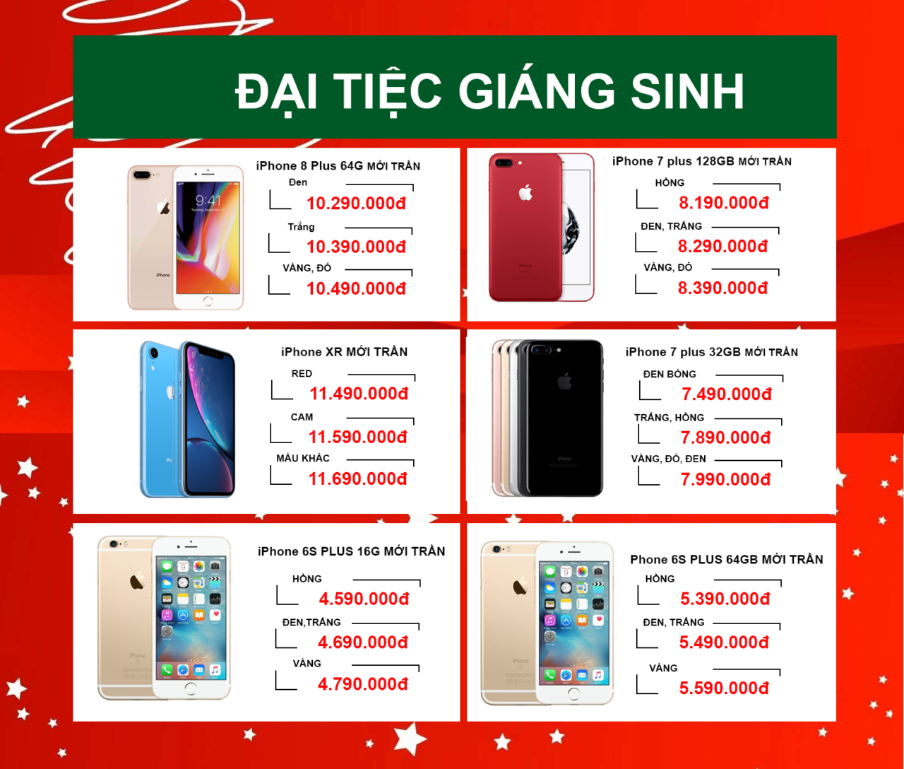 Đại tiệc giáng sinh - Ring táo khủng giá sốc từ 20 đến 25/12 - Clickbuy