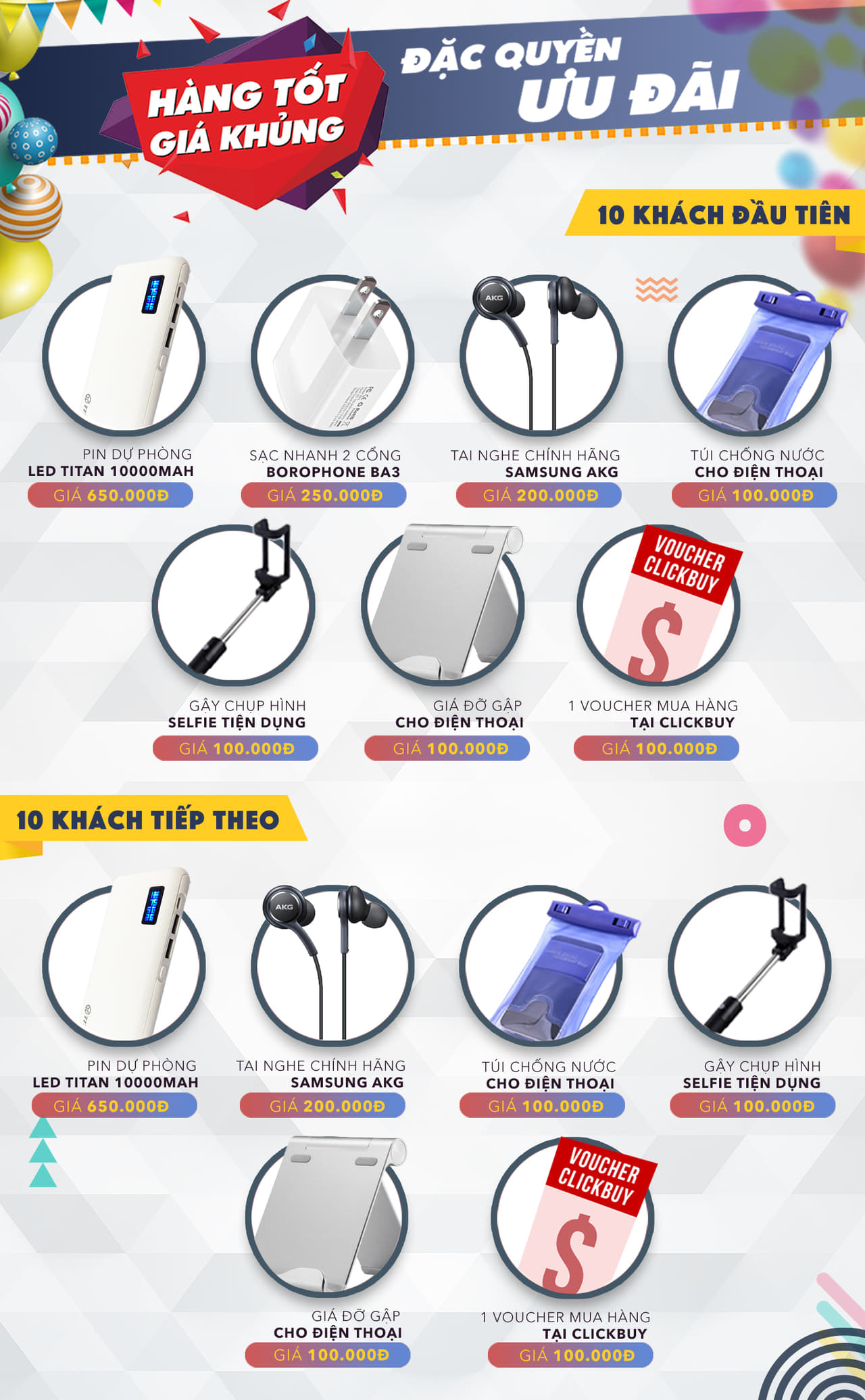 Đại tiệc sinh nhật 1 tuổi - Clickbuy Thái Nguyên xả ngàn quà tặng - Clickbuy