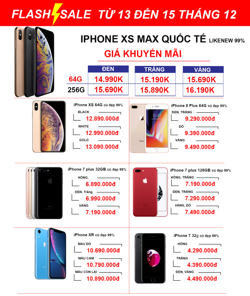 FlashSale cuối tuần - Sale hủy diệt từ 13 đến 15/12 - Clickbuy