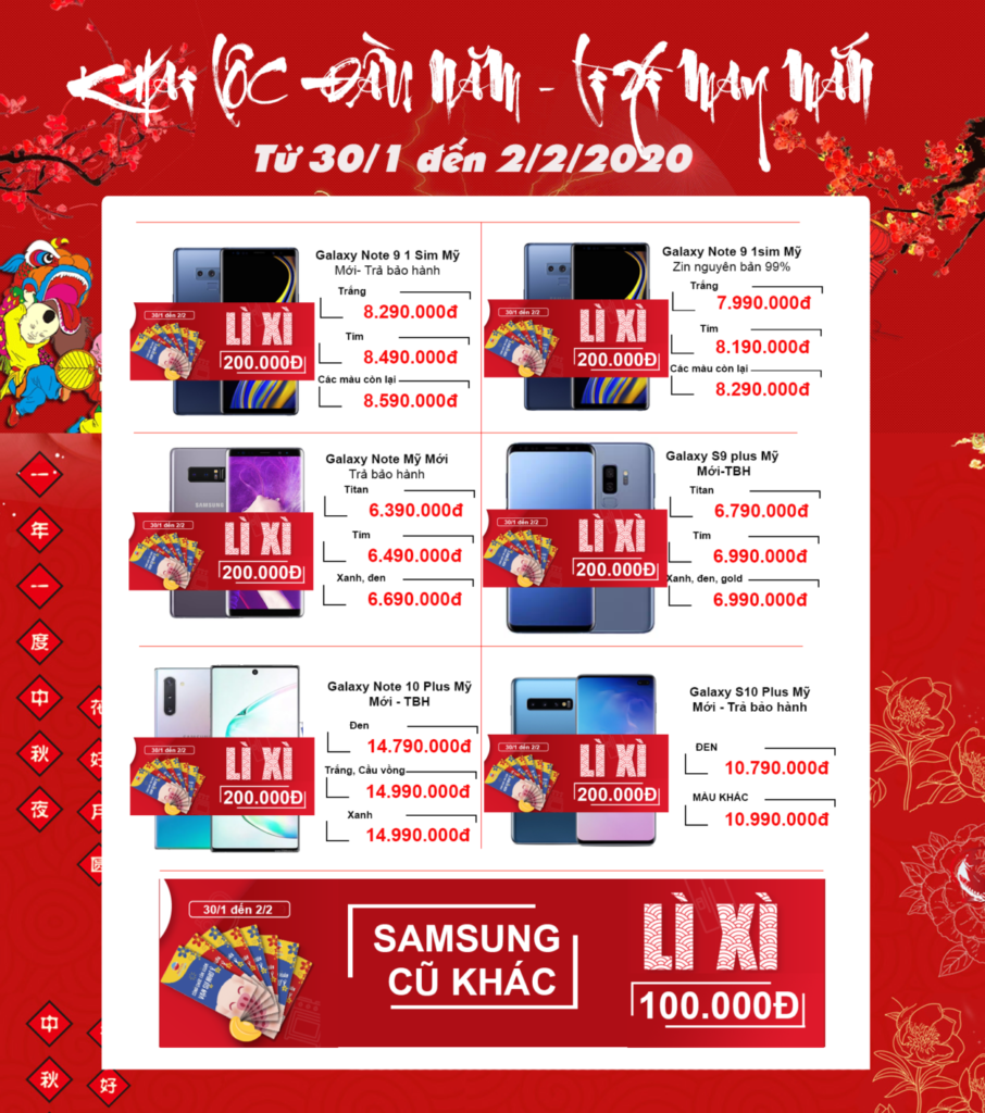Khai lộc đầu xuân - Lì xì ngay 200.000đ khi mua điện thoại - Clickbuy