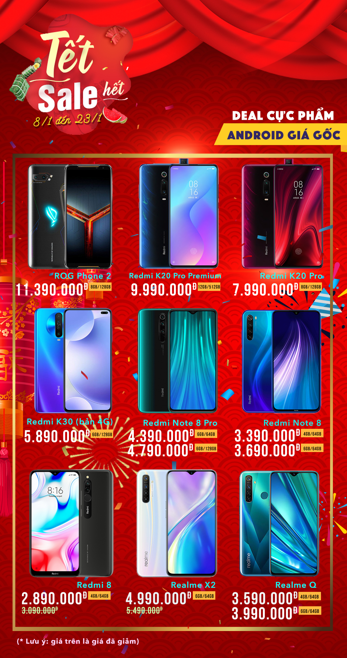 Giảm Android đồng loạt - Tết là Sale hết! - Clickbuy