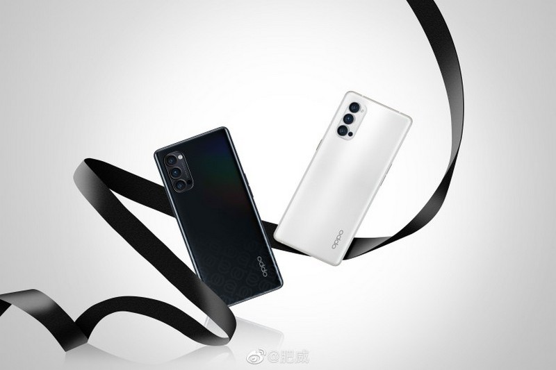 Oppo Reno 4 Pro với hai tuỳ chọn màu Trắng và Đen nổi bần bật với mặt lưng trơn không một hoa văn hoạ tiết nào.