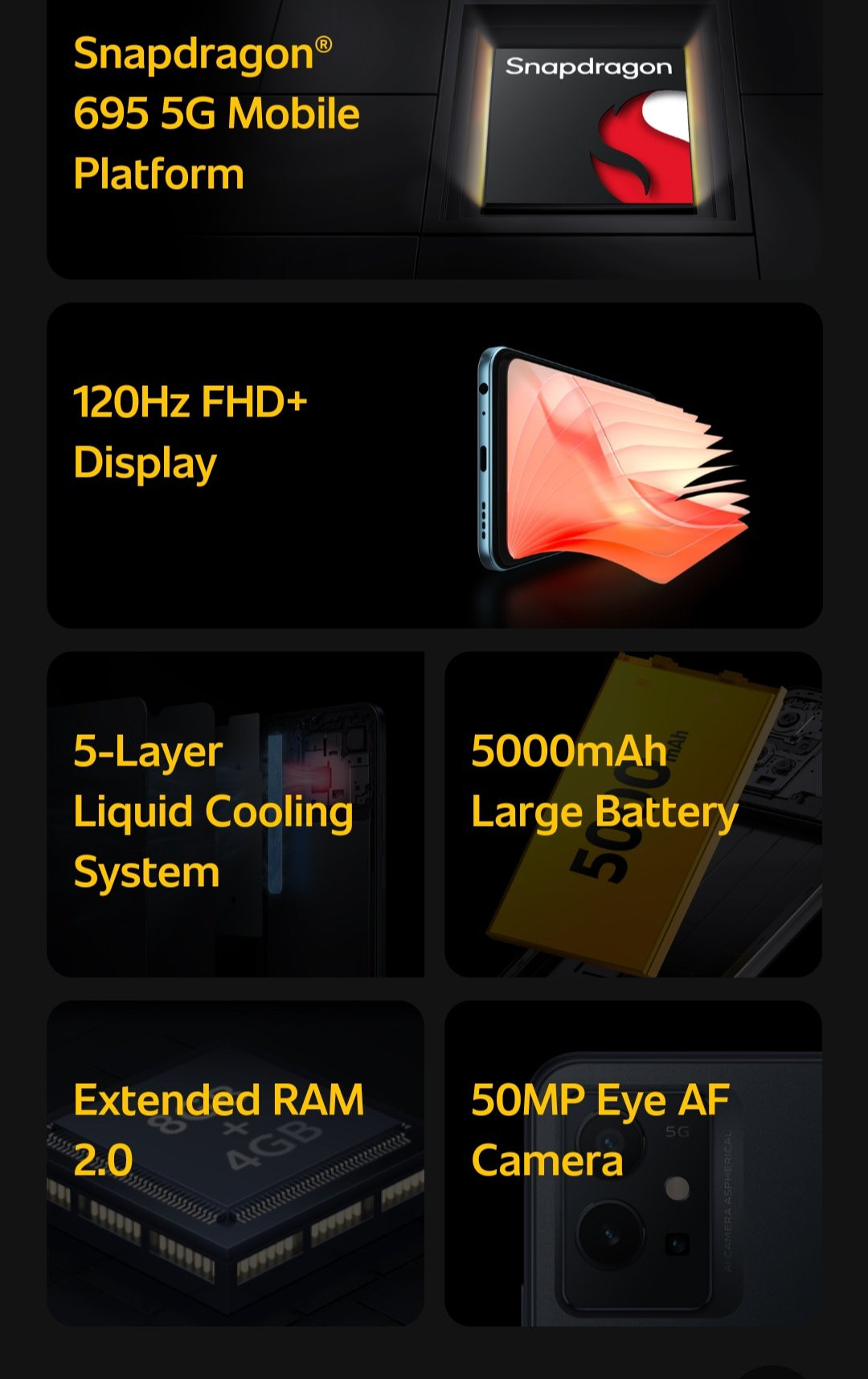 Vivo iQOO Z6 5G ra mắt với màn hình 120Hz, SoC Snapdragon 695, v.v..