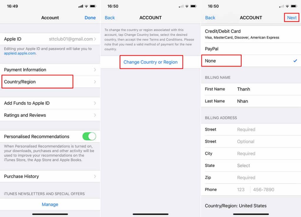 Hướng dẫn chuyển vùng Quốc Gia cho tài khoản AppStore trên iPhone - Clickbuy