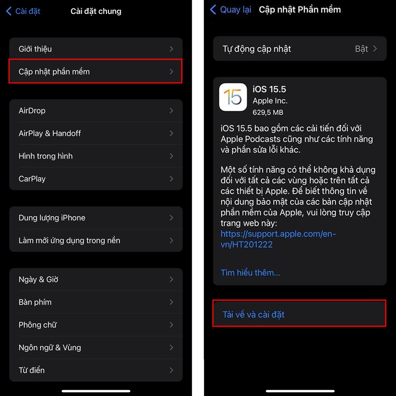 Cách cập nhật iOS 15.5 chính thức để có cải tiến mới trên ứng dụng Ví và Podcasts - Clickbuy