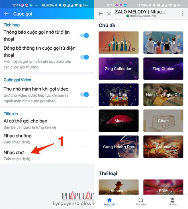 Hướng dẫn cài đặt nhạc chờ Zalo trên điện thoại và máy tính - Clickbuy