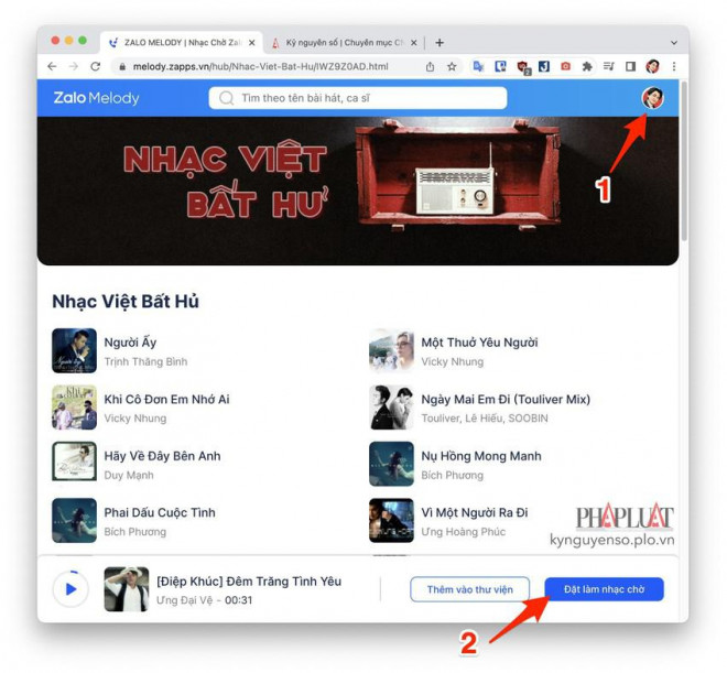 Hướng dẫn cài đặt nhạc chờ Zalo trên điện thoại và máy tính - Clickbuy