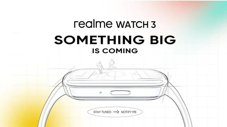 Đồng hồ thông minh Realme Watch 3 được tiết lộ với chức năng gọi điện qua Bluetooth - Clickbuy
