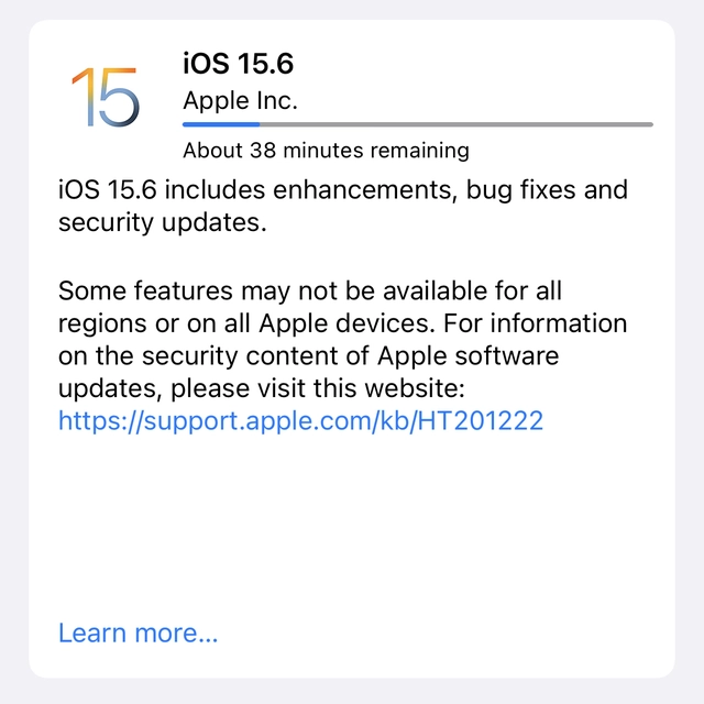 Apple chính thức tung ra bản cập nhật iOS 15.6 và iPadOS 15.6
