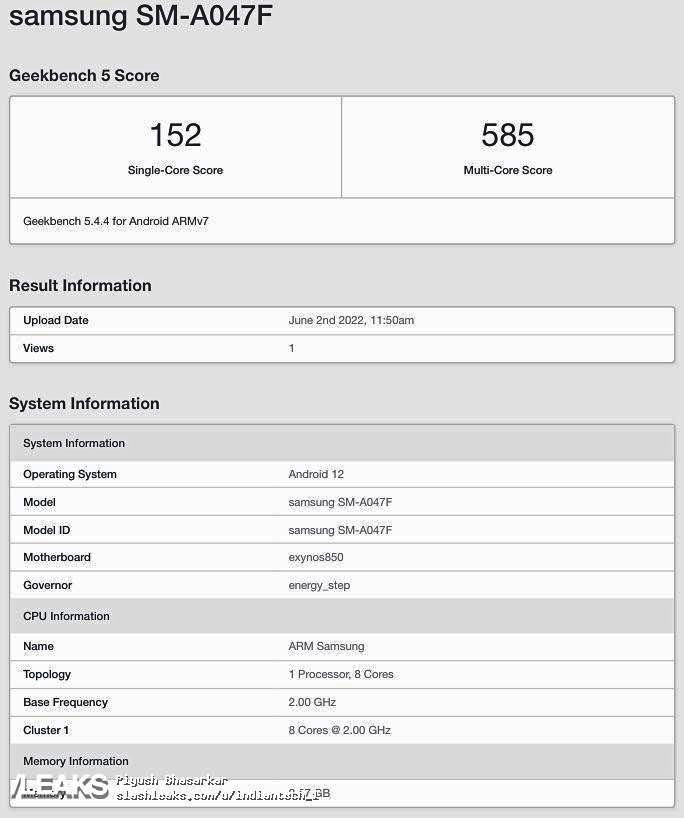 Samsung Galaxy A04s - smartphone giá rẻ dự kiến ra mắt vào ngày 10/8