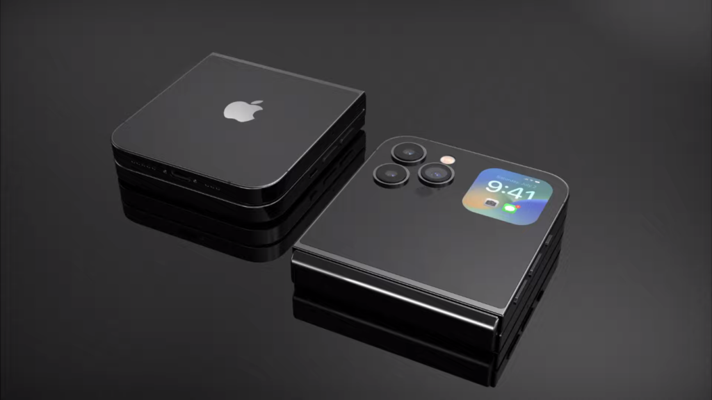 Bất ngờ xuất hiện ý tưởng hình ảnh concept màn hình gập của iPhone 15 Flip - Clickbuy