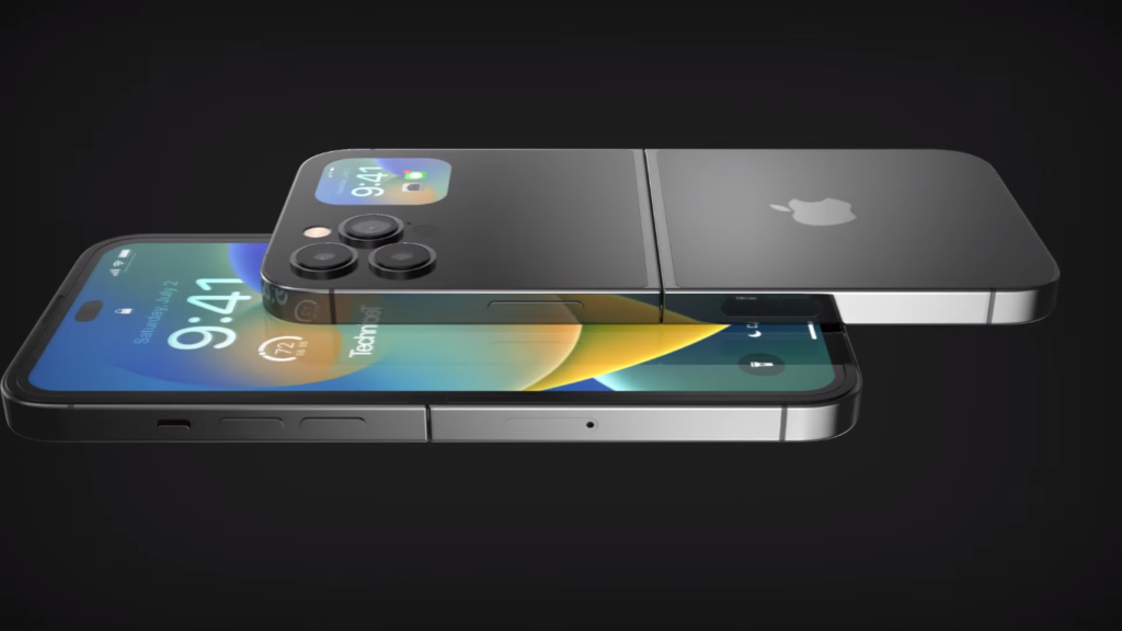 Bất ngờ xuất hiện ý tưởng hình ảnh concept màn hình gập của iPhone 15 Flip - Clickbuy