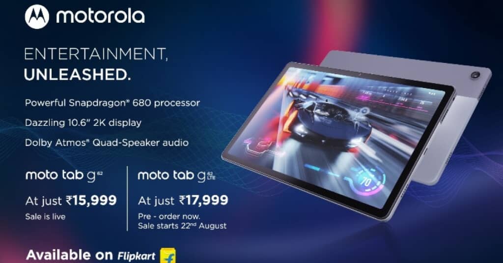 Motorola công bố máy tính bảng Moto Tab G62 với bộ nhớ có thể lên đến 1TB, pin khủng 7.700 mAh với giá gần 5 triệu đồng - Clickbuy