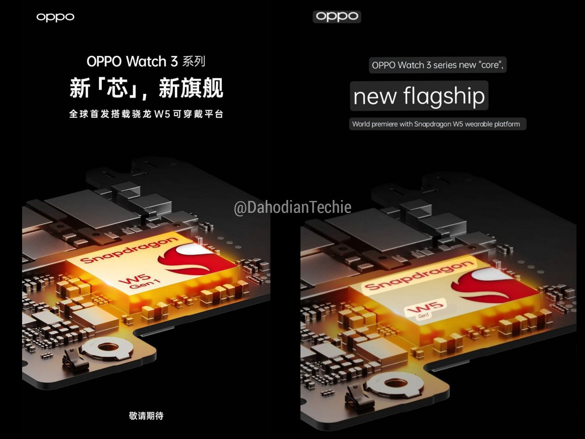 Oppo Watch 3 Series với Snapdragon W5 Gen 1 sẽ ra mắt vào ngày 10/8