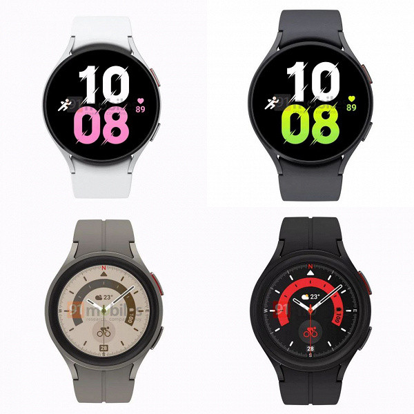 Samsung Galaxy Watch 5 series lộ ảnh render sắc nét, chất lượng cao