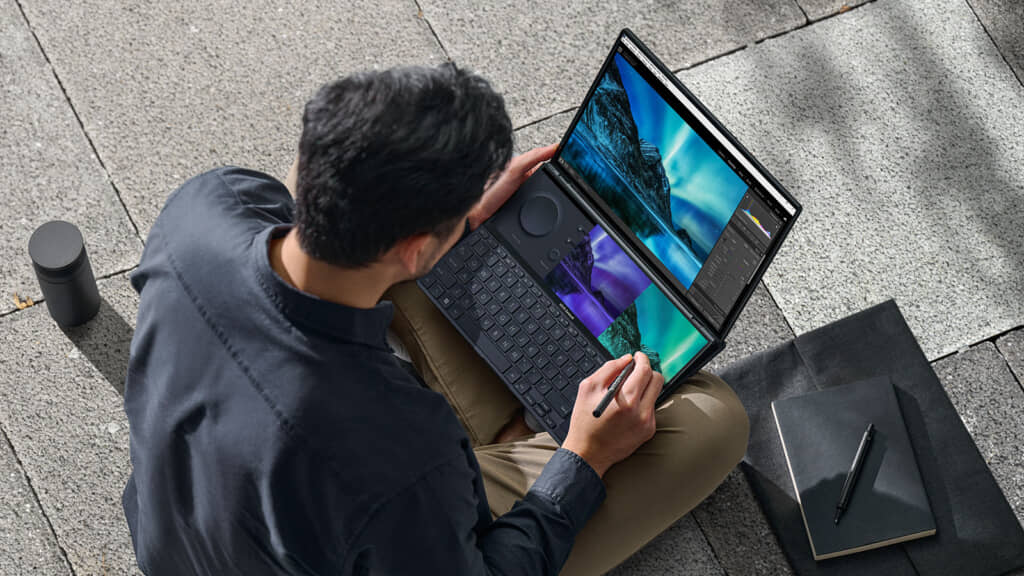 Asus trình làng laptop Zenbook Pro 14 Duo OLED với thiết kế 2 màn hình mới lạ - Clickbuy