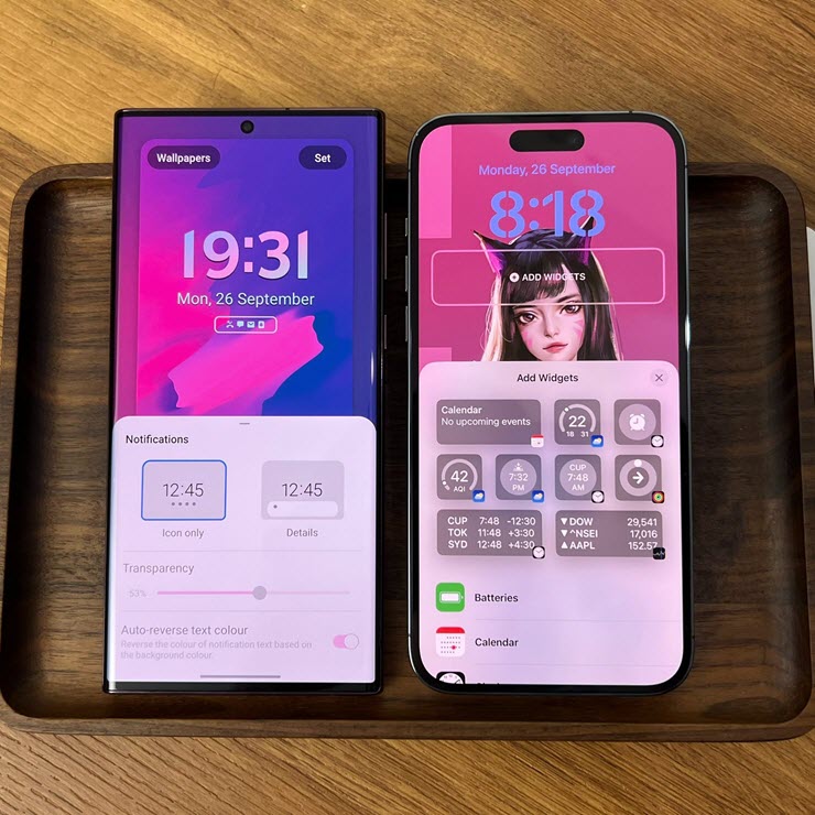 Samsung đang bắt chước màn hình khóa của Apple? - Clickbuy