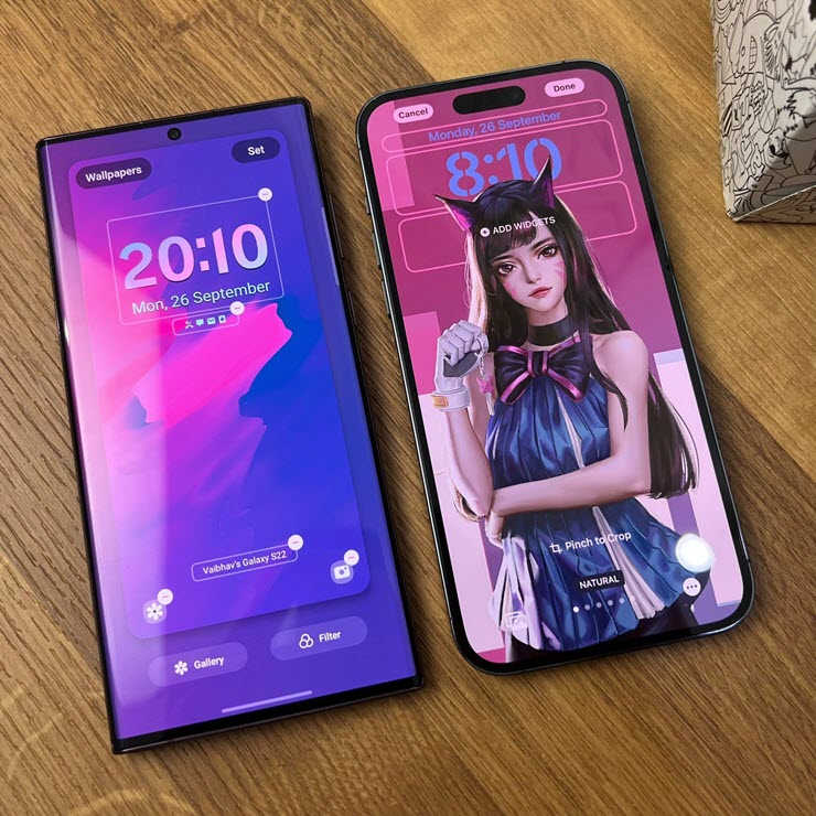 Samsung đang bắt chước màn hình khóa của Apple? - Clickbuy