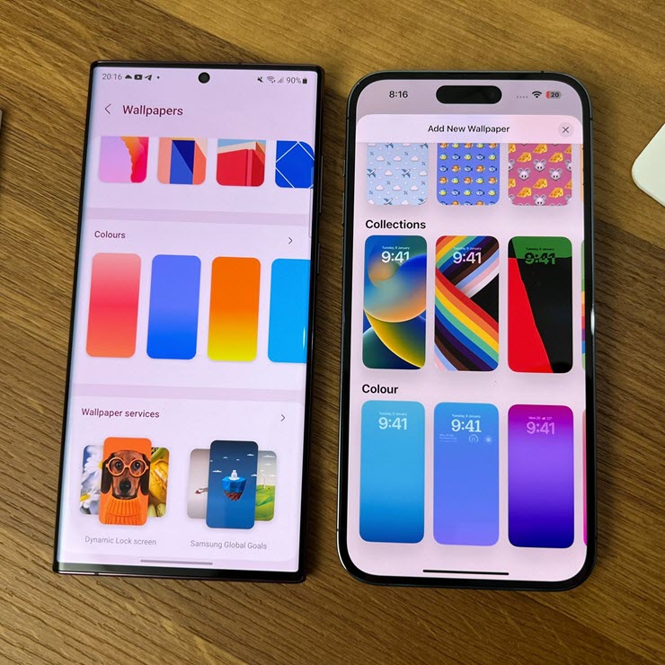 Samsung đang bắt chước màn hình khóa của Apple? - Clickbuy