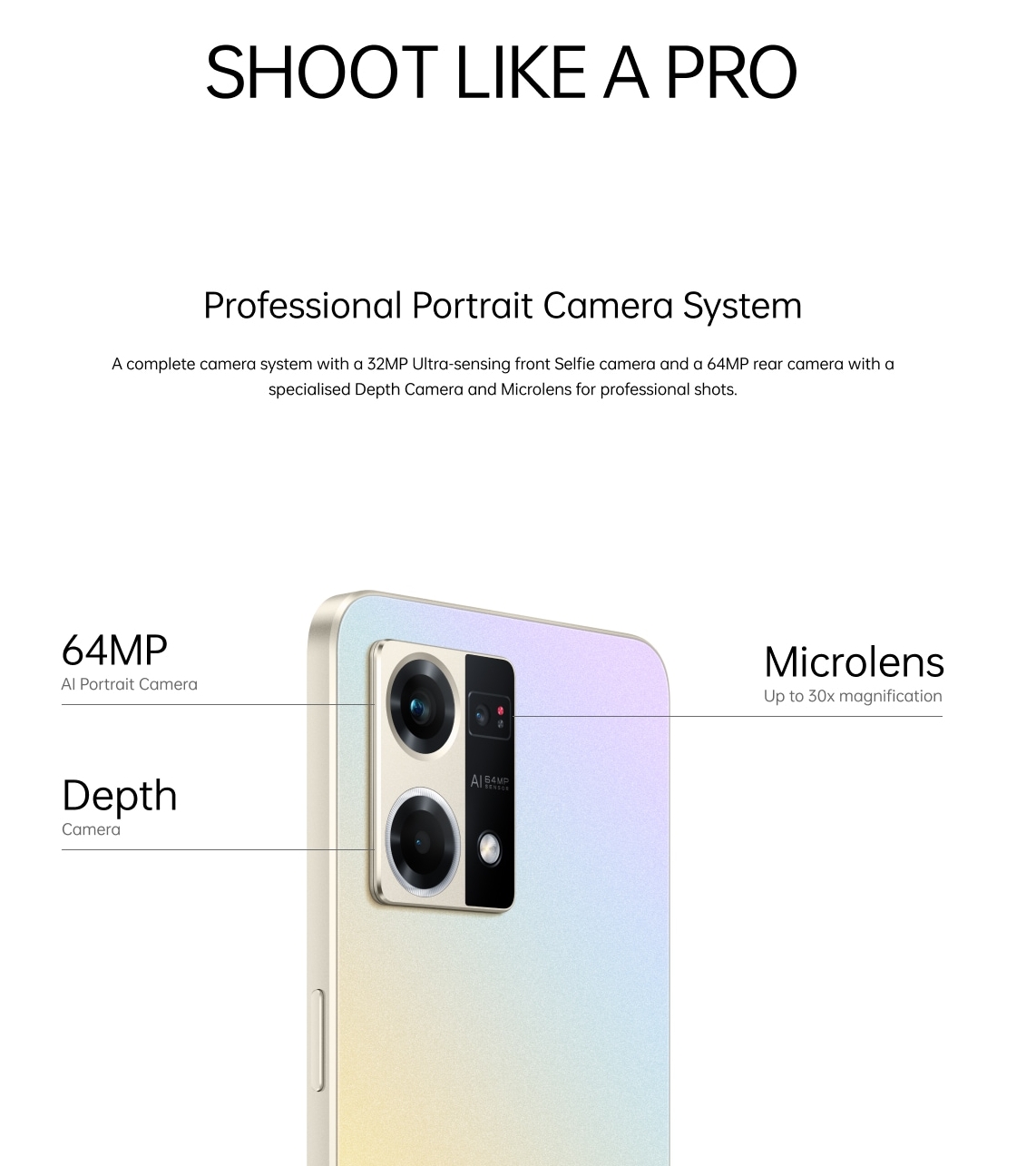 Oppo F21s Pro series - Smartphone đầu tiên có camera microlens