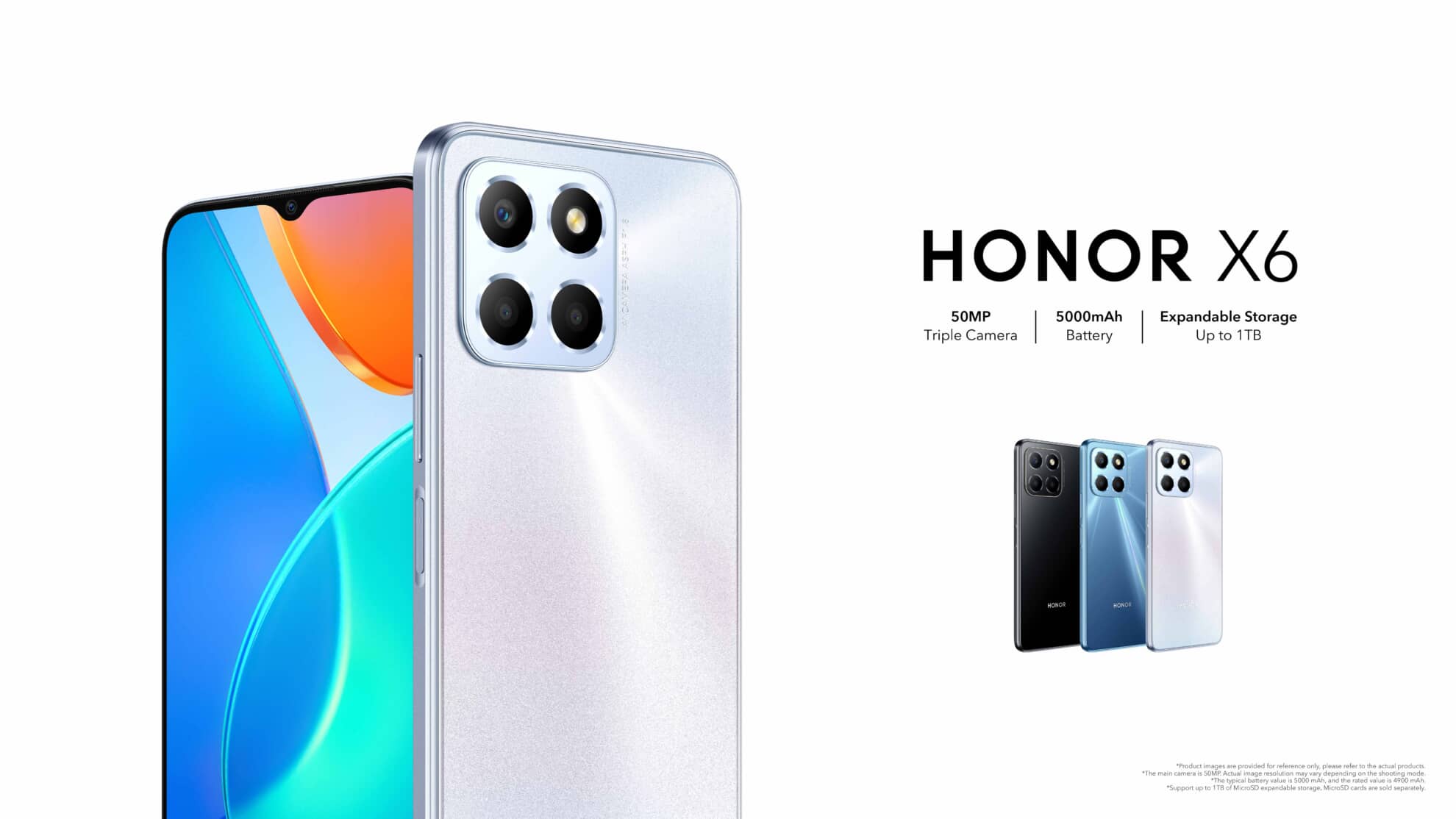 Honor X6 ra mắt với SoC Helio G25, màn hình 6.5", camera 50MP