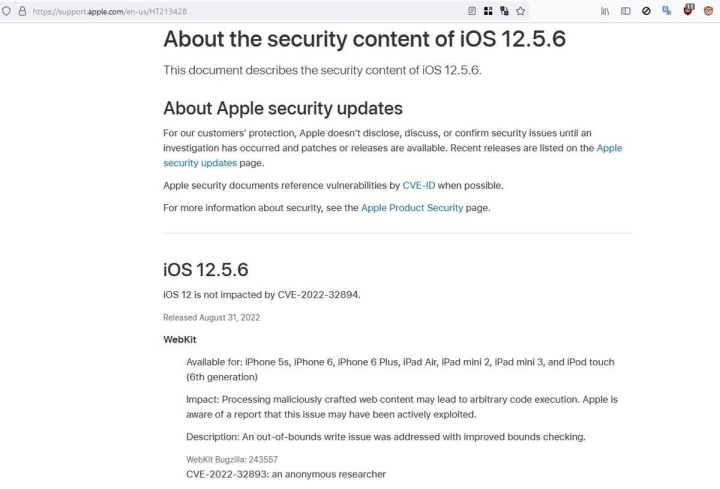 Bản cập nhật iOS 12.5.6 quan trọng cho iPhone 5s, iPhone 6, iPhone 6s và iPad cũ bất ngờ được Apple tung ra - Clickbuy