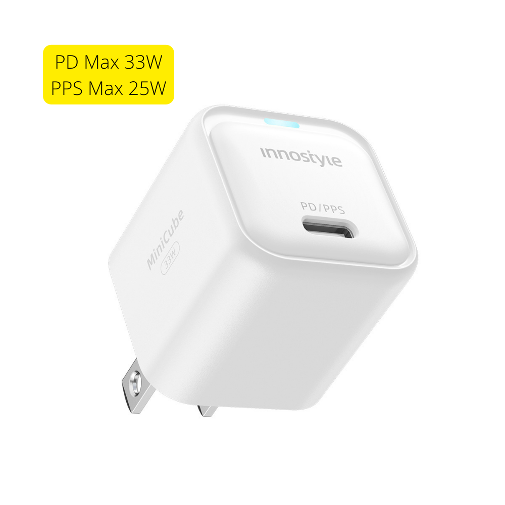 SẠC NHANH INNOSTYLE MINICUBE GAN II 33W PD/QC3.0 VÀ PPS 25W-44603