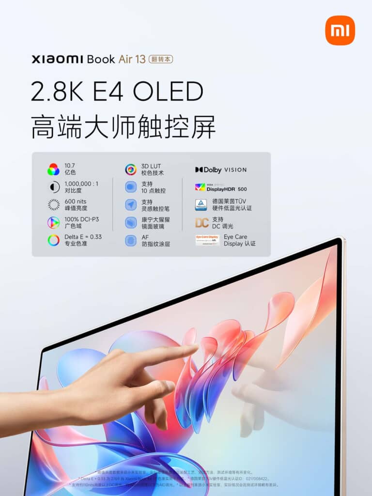 Ra mắt laptop Xiaomi Book Air 13 với màn hình OLED 13,3 inch và CPU Intel thế hệ thứ 12 - Clickbuy