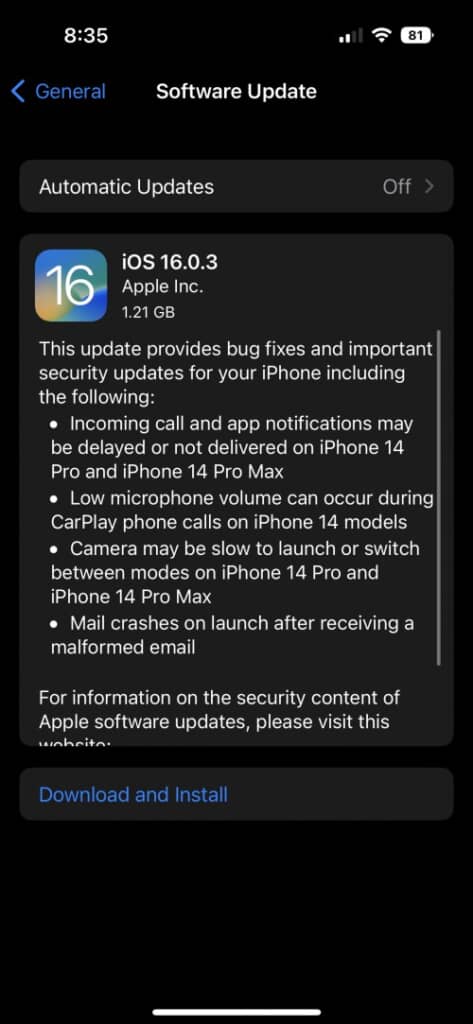 Apple vừa tung ra phiên bản iOS 16.0.3 với các bản sửa lỗi thông báo, cải thiện tốc độ camera, v.v. - Clickbuy