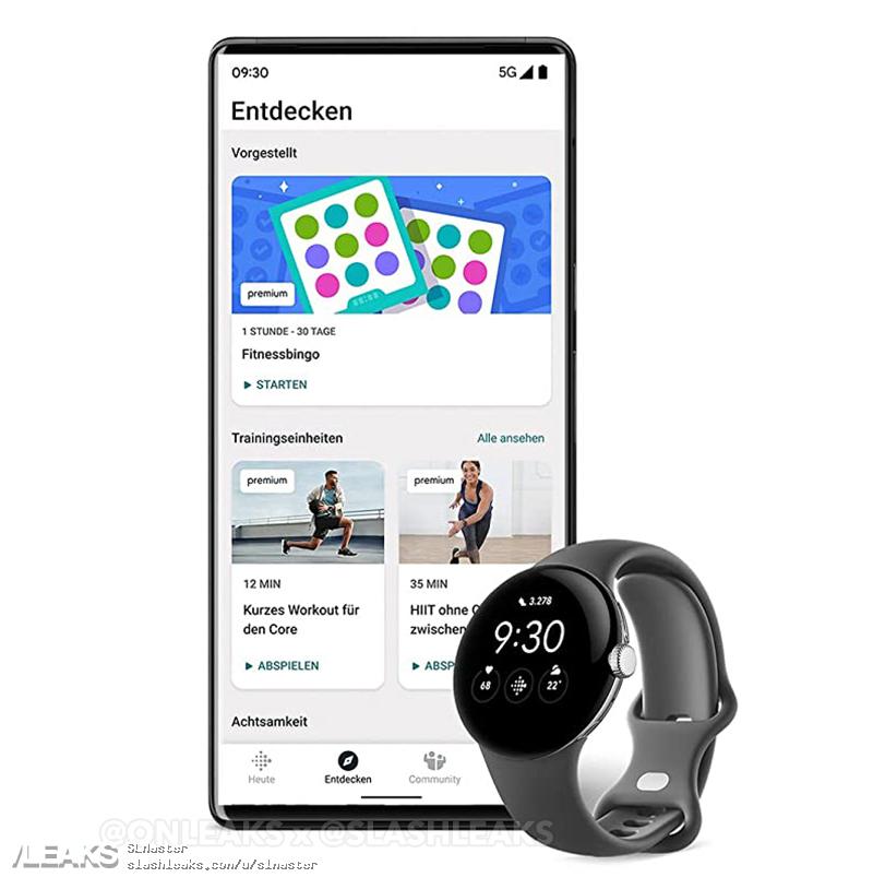 Google Pixel Watch tiết lộ thiết kế trước khi ra mắt chính thức