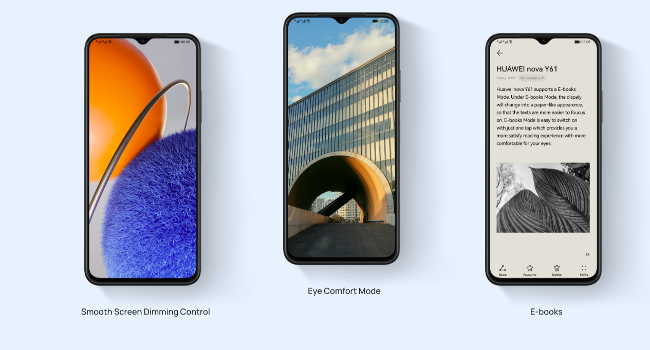 Huawei Nova Y61 ra mắt với 3 camera 50MP, pin 5.000mAh, v.v.