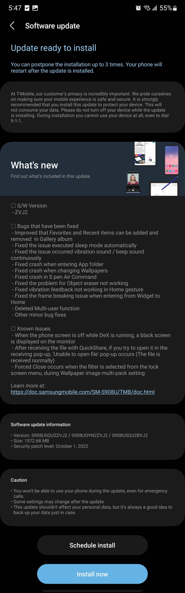 Samsung đã phát hành One UI 5 Beta 4 (Android 13) cho Galaxy S22, Galaxy S22+ và Galaxy S22 Ultra.