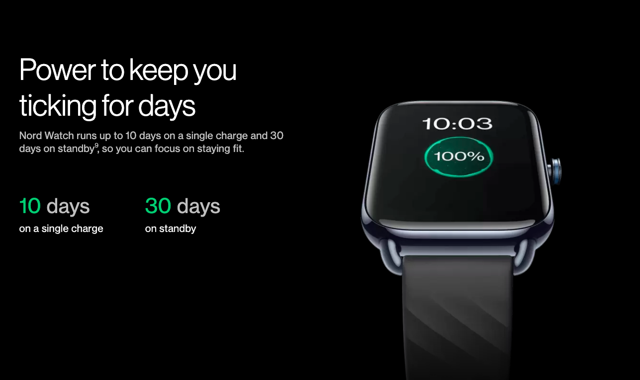 OnePlus Nord Watch ra mắt với màn hình 1.78", pin đến 10 ngày