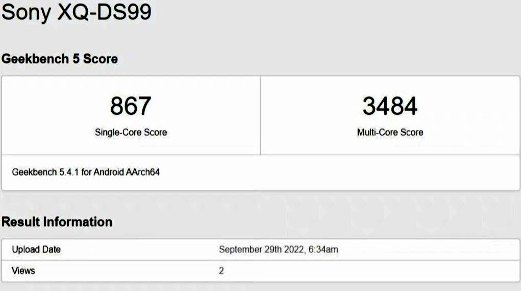 Smartphone Sony bí ẩn với SoC Dimensity 8000 xuất hiện trên Geekbench