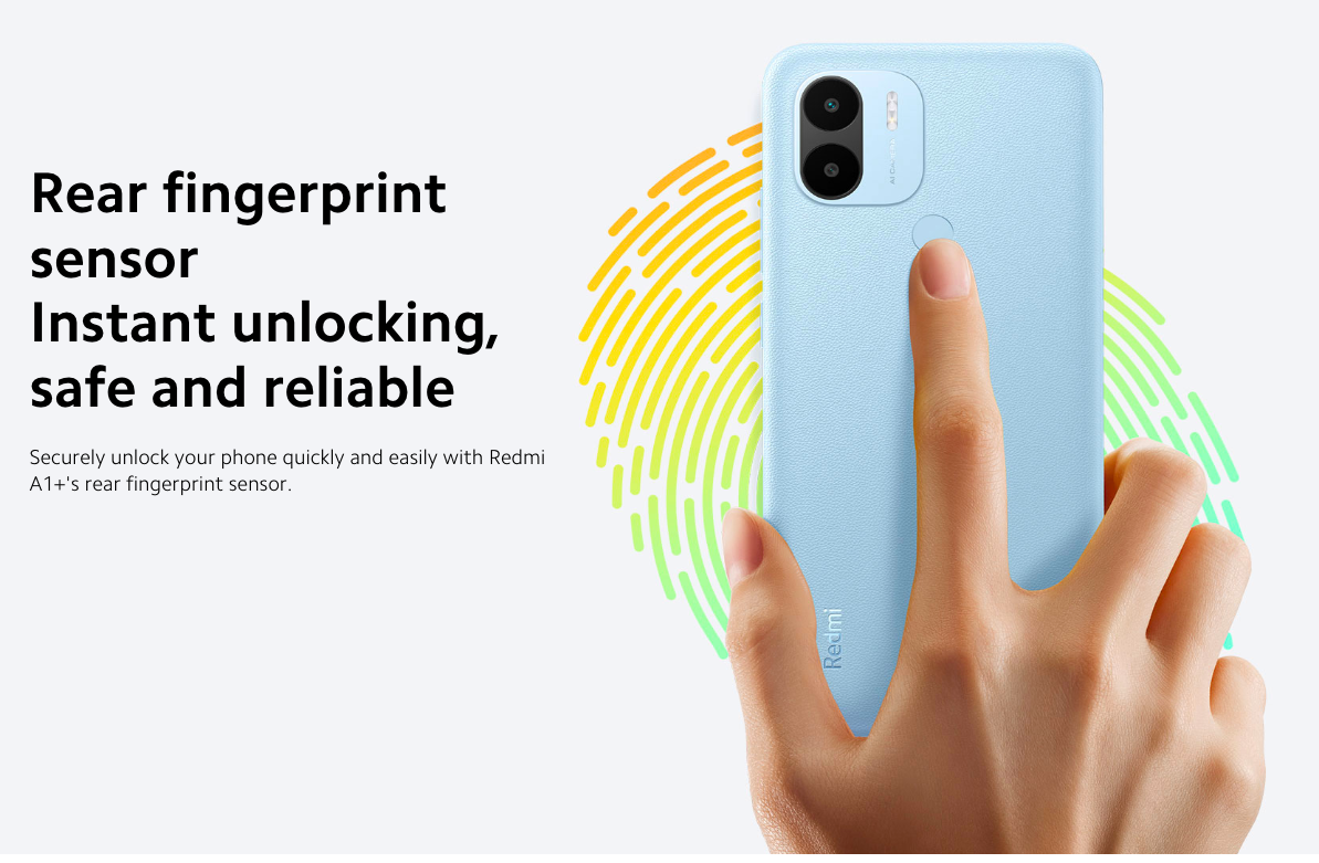 Xiaomi Redmi A1+ ra mắt với pin 5.000mAh, cảm biến vân tay, v.v.