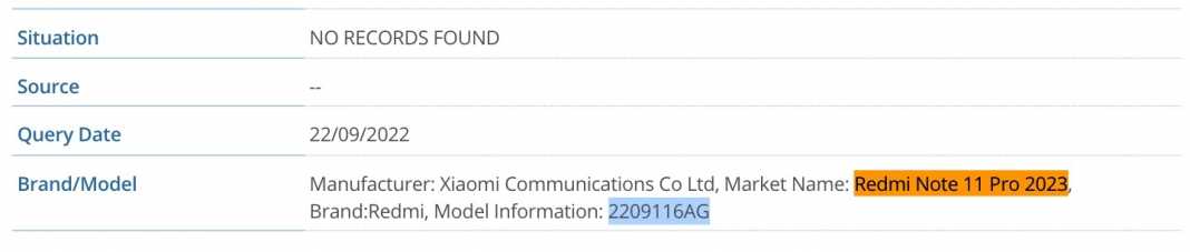 Xiaomi Redmi Note 11 Pro 2023 xuất hiện trên Geekbench