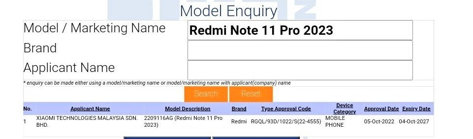 Xiaomi Redmi Note 11 Pro 2023 xuất hiện trên Geekbench
