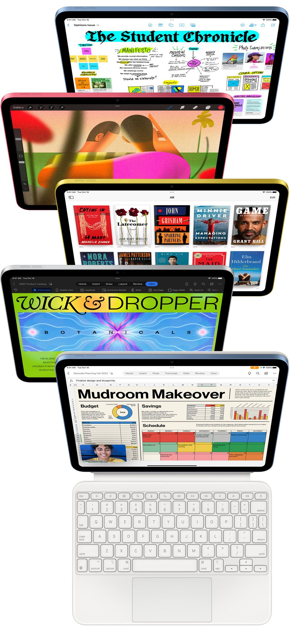 Apple ra mắt iPad được thiết kế lại hoàn toàn với bốn màu sắc