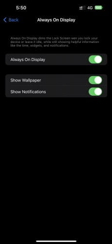 Bản phát hành iOS 16.2 Beta 3 mang đến các tùy chọn AOD mới