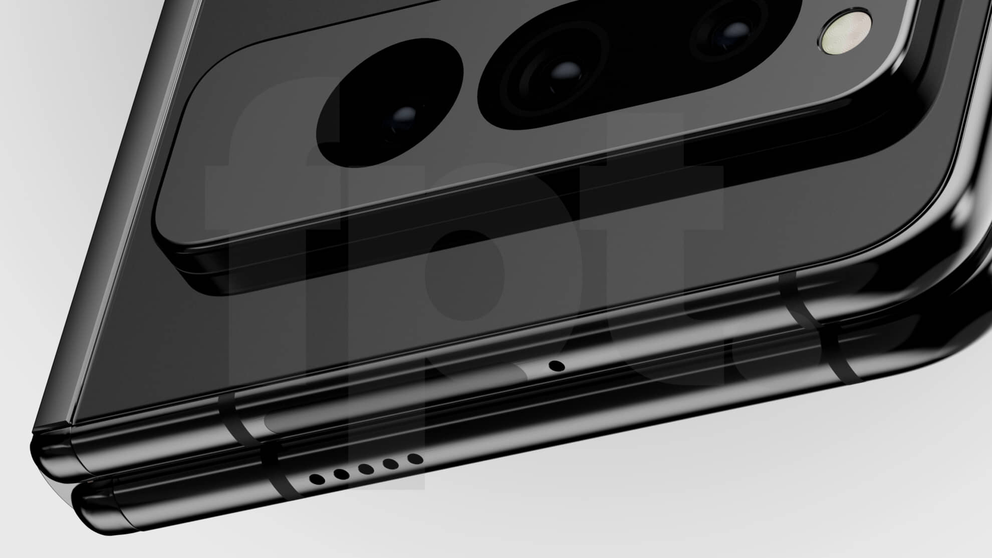 Google Pixel Fold lộ thiết kế từ mọi góc độ qua hình ảnh renders